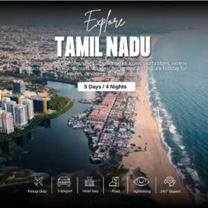 Tamil Nadu Tour Package: 5 Days / 4 Nights (Madurai – Rameswaram – Kanyakumari – Trivandrum)